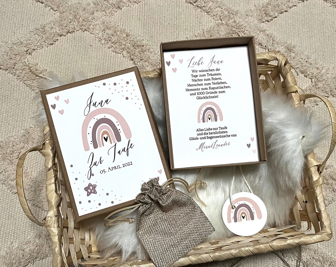 Gift Box rainbow for Baptism Money Gift for Etsy