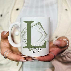 Tasse Personalisiert mit Buchstabe Namen Wunschtext
