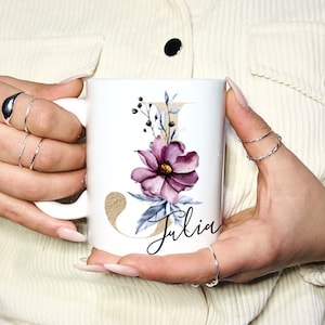 Tasse Personalisiert mit Buchstabe Namen Wunschtext | Geschenk für Frauen