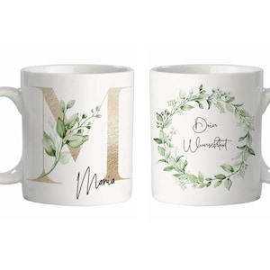 Tasse Personalisiert mit Buchstabe Namen Wunschtext