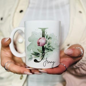 Tasse Personalisiert mit Buchstabe Namen Wunschtext | Tasse mit Spruch