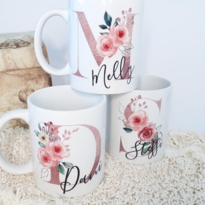 Tasse Personalisiert mit Buchstabe Namen Wunschtext | Mama | Oma | Familie
