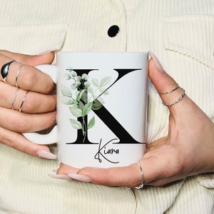 Tasse Personalisiert mit Buchstabe Namen Wunschtext