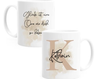 Tasse Personalisiert | Tasse mit Buchstabe | Tasse mit Namen | Tasse mit Spruch | Geschenk für Frauen und Männer