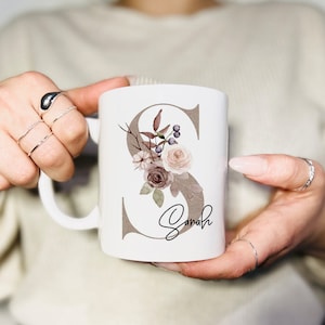 Tasse Personalisiert mit Buchstabe Namen Wunschtext