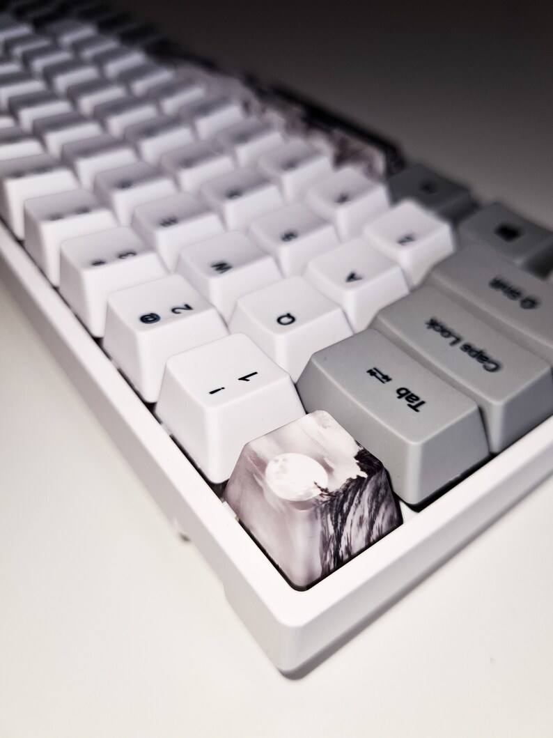 Custom Mechanical RGB keyboard White hand lubed on MX cherry Etsy
