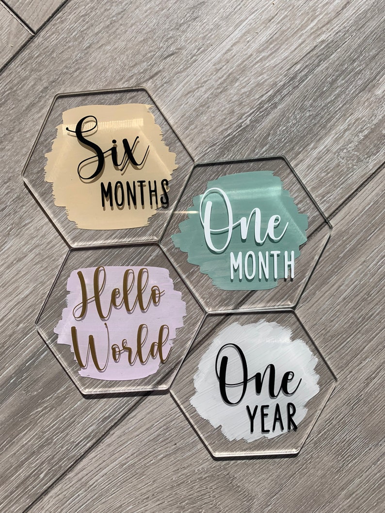 Baby Milestone Signs Etsy