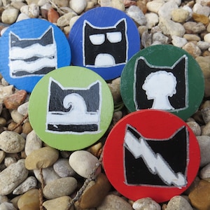 Golden Warrior Cats Clan Icons Funny Coaster - TeeHex