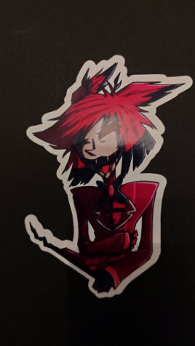 Alastor Radio Demon Hazbin Hotel Sticker Magnets Bleeding Sticker