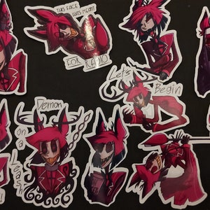 Alastor Radio Demon Hazbin Hotel Sticker Magnets image 1