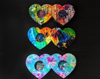 Valentine Twin Heart Tea Light Candle Holder home decor Gift