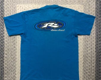 希少なヴィンテージ90年代のラスティカスタムサーフボードTシャツ / サイズXL