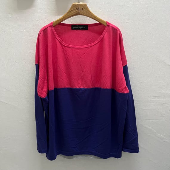 Issey Miyake, Vintage Mercibeaucoup Issey Miyake Tri Colour Unisex Longsleeve Tees