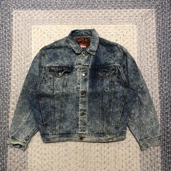 Vintage Replay Stone Washed Denim Jacket