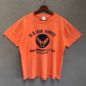 Vintage Buzz Rickson US Air Force Tees / Size L / Colour Orange