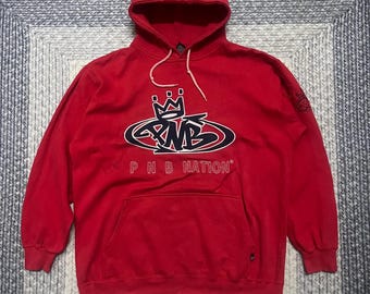 Vintage PNB Nation Big Logo Hiphop/Rap Hoodies