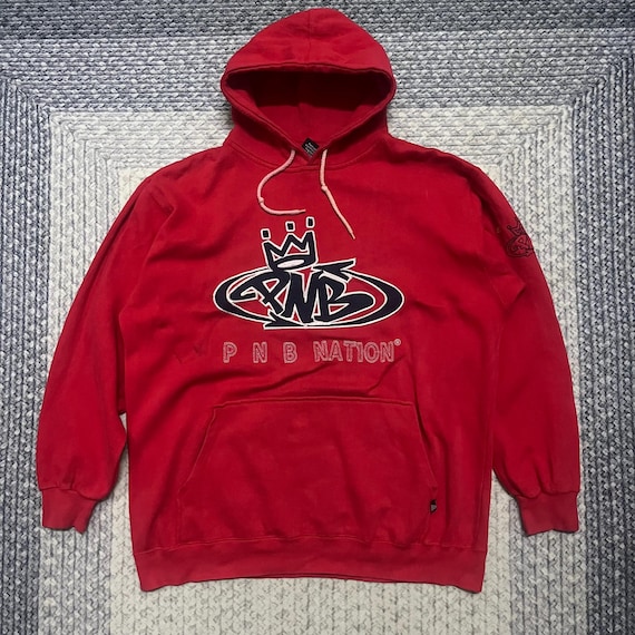 【レア】pnb nationパーカー　ロゴ Vintage PNB Nation Big Logo Hiphop/rap Hoodies - Etsy Israel