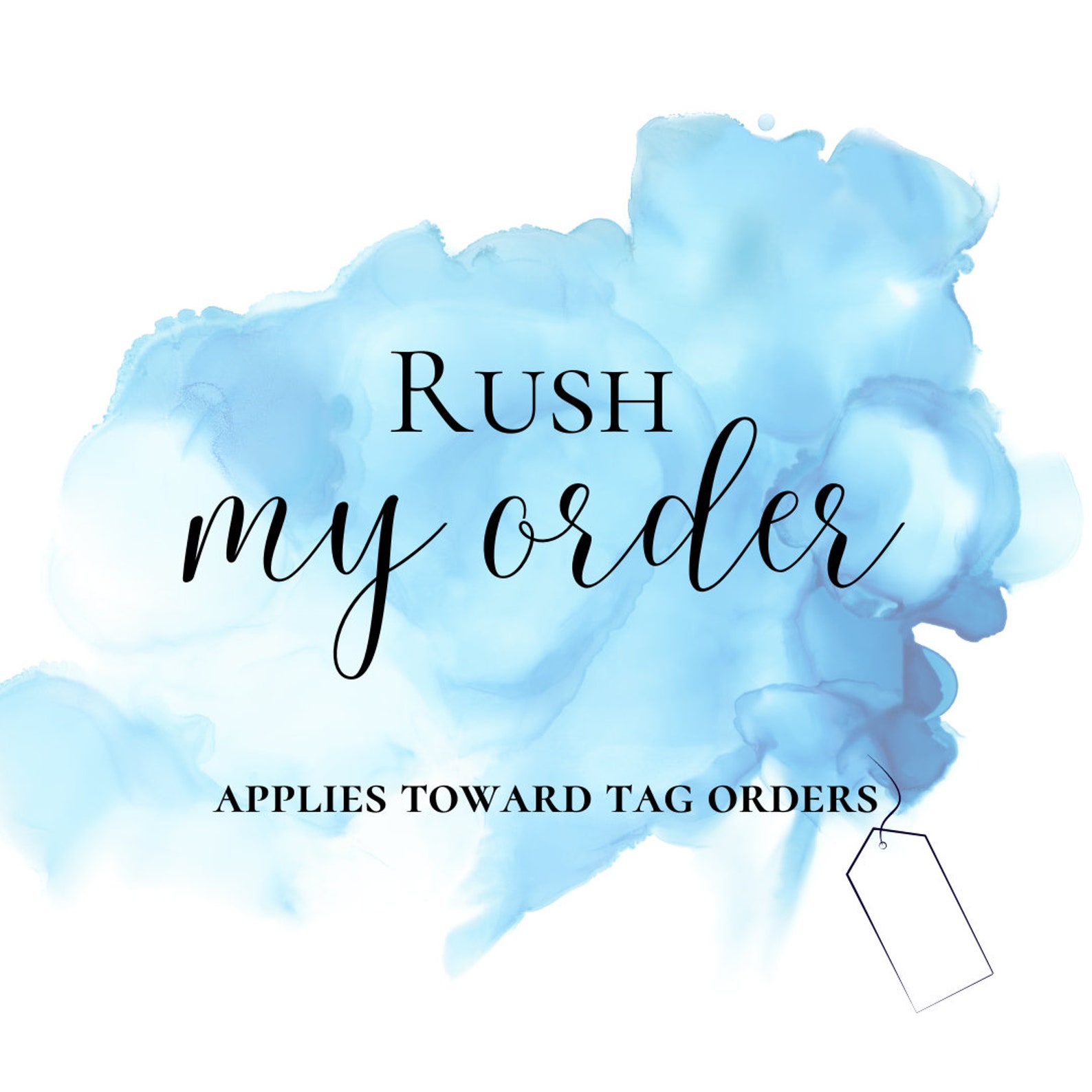 Back Order Tags RUSH ORDER -