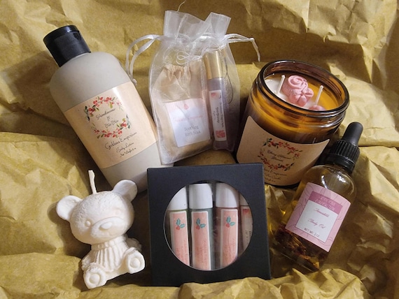 Organic Bath & Body Candle Gift Set