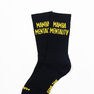 Mamba Mentality Socks (Black Yellow)