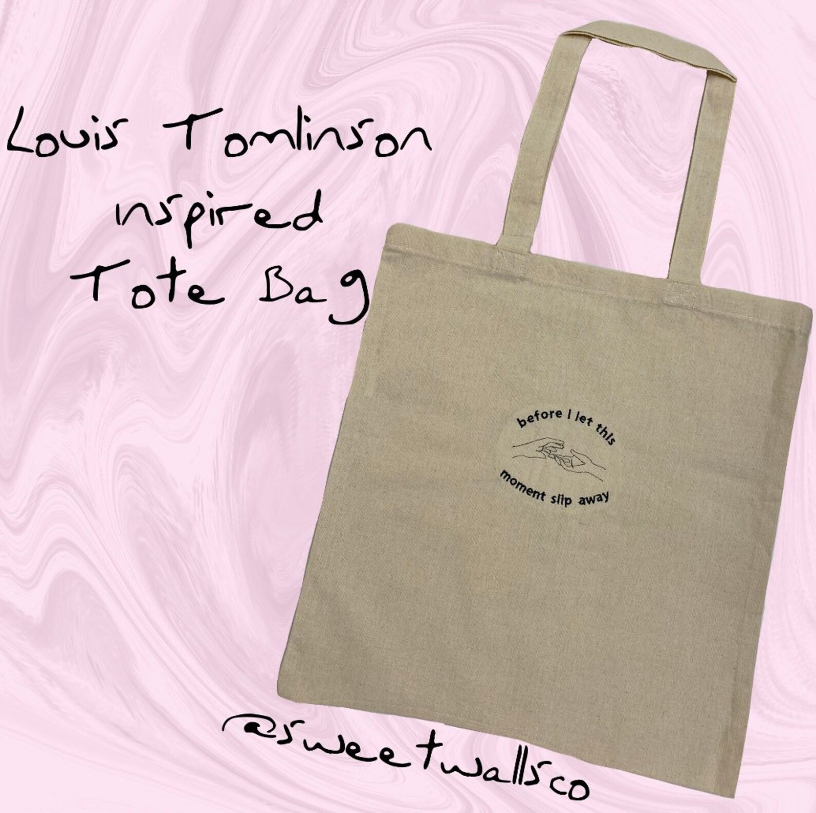 Louis Tomlinson Too Young Inspired Tote Bag Etsy
