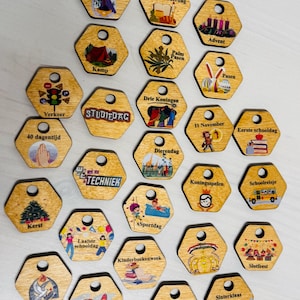 Dutch Additional Holidays – For Wooden Montessori Perpetual Calendar – Personalized Add-On for Kids with Seasons, Months, Days & Weather