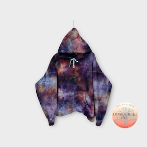Made To Order Custom Ice Dye Hoodie, PLUM GALAXY, Tie Dye Hoodie, Ice Dye Hoodie, Watercolor Tie Dye Hoodie, Unisex Tie Dye