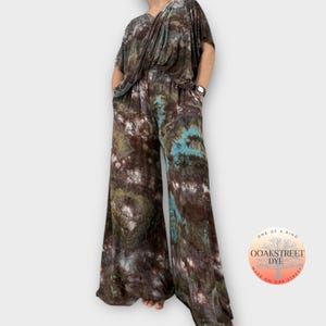 Made to Order Ice Dye Bamboo Set, Custom Tie Dye Top and Pants Set, Matching Two Piece Set