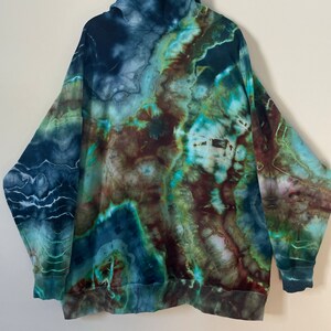 Made To Order Custom Ice Dye Hoodie, DEEP SEA, Tie Dye Hoodie, Geode Tie Dye Sweatshirt, Unisex Tie Dye zdjęcie 4