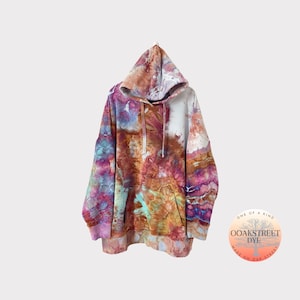 Made To Order Custom Ice Dye Hoodie, SEAGLASS, Tie Dye Hoodie, Geode Tie Dye Sweatshirt, Unisex Tie Dye