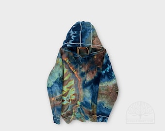 Custom Ice Dye Hoodie, DEEP SEA Geode Tie Dye Sweatshirt