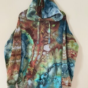 Made To Order Custom Ice Dye Hoodie, DEEP SEA, Tie Dye Hoodie, Geode Tie Dye Sweatshirt, Unisex Tie Dye zdjęcie 8