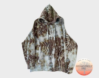 Made To Order Ice Dye Hoodie, OAK BARK Geode Tie Dye Sweatshirt