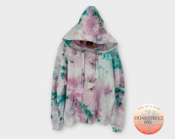 Ice Dye Hoodie, Women’s Size M, Modal Cotton Blend