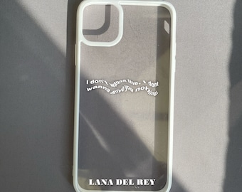Lana del Rey lyrische telefoonhoesje|Telefoonhoesje|Accessoires|Esthetisch|Hoesjes|iPhone