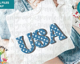 Retro USA Stars Png, Retro 4th of July Png, America Png, 4th of July Png, Fourth of July Sublimation, Vintage USA Distressed Sublimation Png