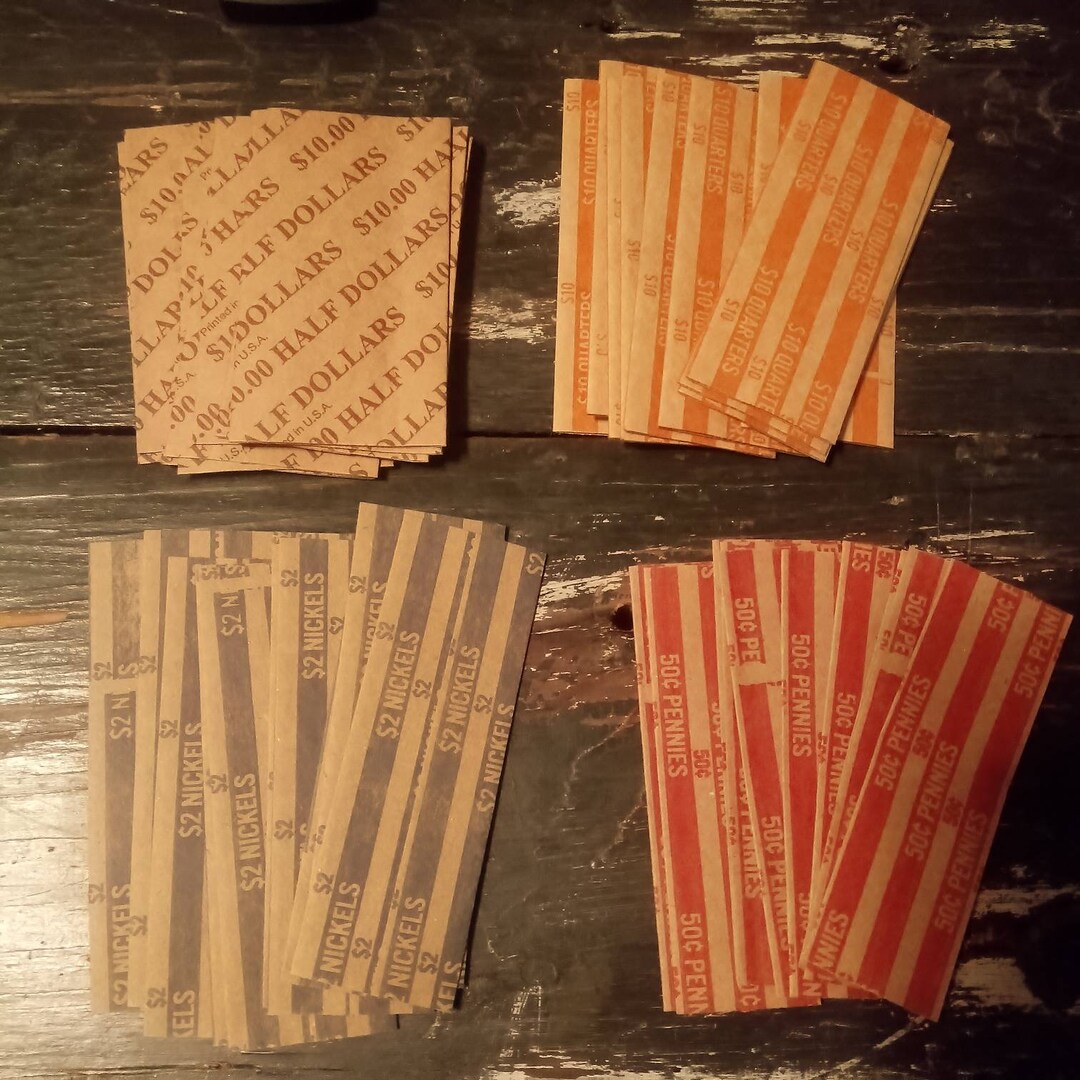 40 New Assorted Coin Wrappers Etsy