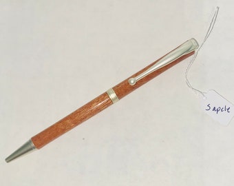 Handmade wood pen | "Slimline" style | Sapele Wood