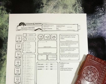 Custom Character Sheet