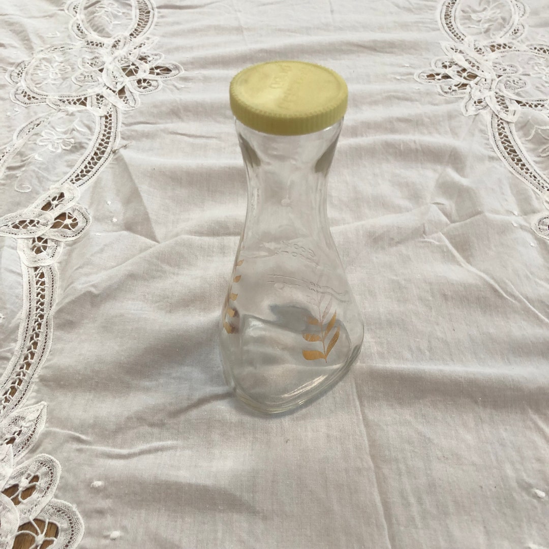 Good Seasons Vintage Glass Oil and Vinegar Dressing Cruet Triangular