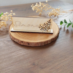 Wedding place card, wooden place card, personalized place card, wedding table decoration, wedding place card