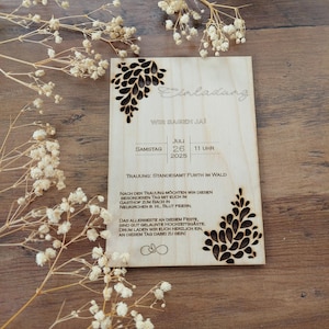 Wedding invitation card, invitation card, invitation card pattern, wedding invitation, wooden invitation card, wedding