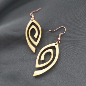 Wooden earrings, wooden earrings, hanging earrings, wooden jewelry, hanging wooden earrings, wooden earrings, walnut wood earrings, drop earrings