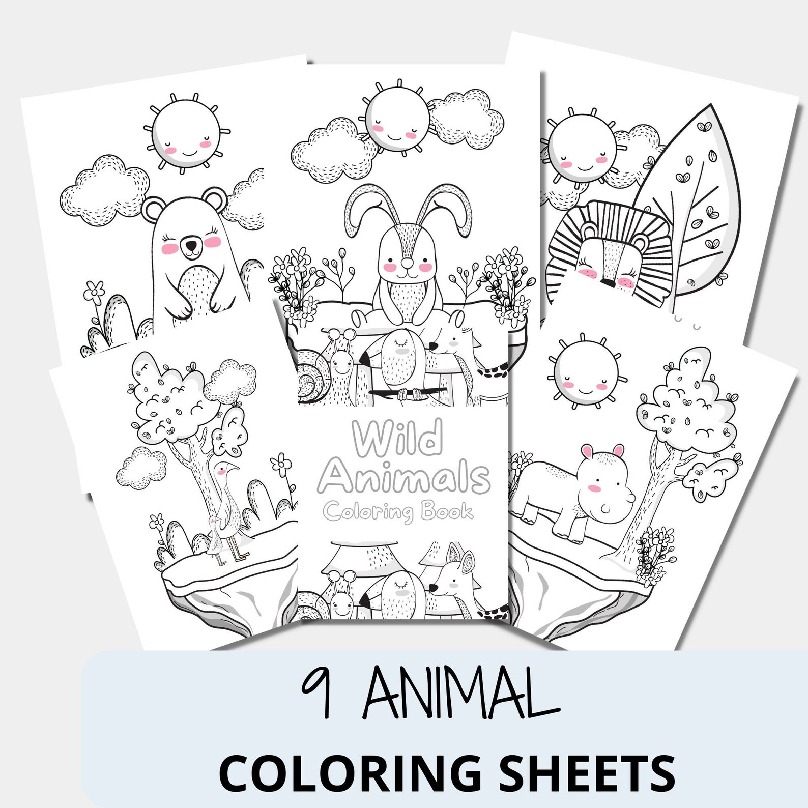 Coloring pages for kids games for kids coloring book | Etsy