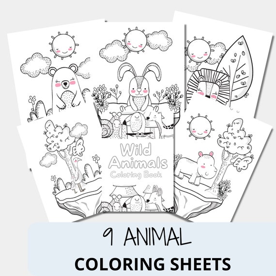 Coloring pages for kids games for kids coloring book | Etsy