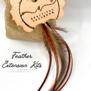 Boho Hair Accessories Feather Extensions DIY Kit Hair Feathers Hair Accessory for Women 30 Real Feather Hair Extensions Do It Yourself