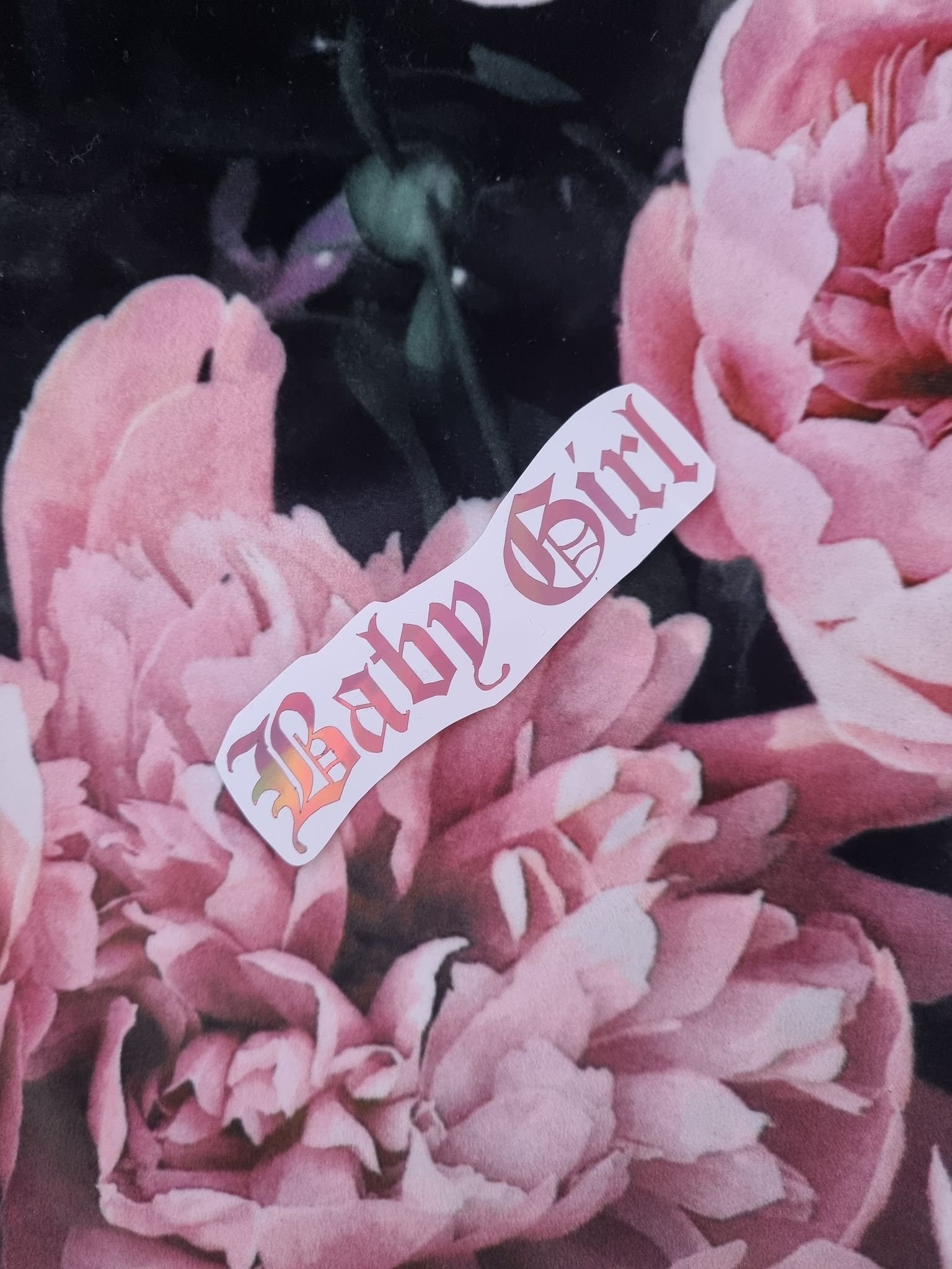 Baby Girl Sticker Vinyl Decal any size any font any shape Etsy