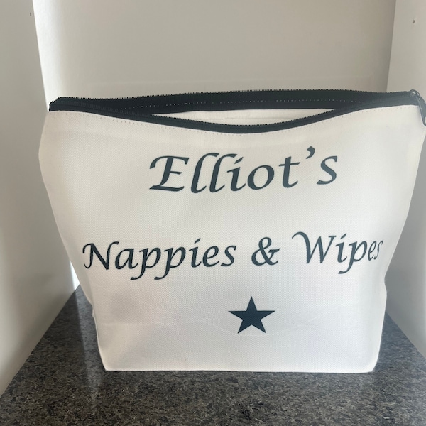 Personalised Nappy Bag Pouches, Changing Bag Pouches, Babies Spare Clothes, Baby Nappies & Wipes, Mummy's Bits and Bobs, Baby's snacks