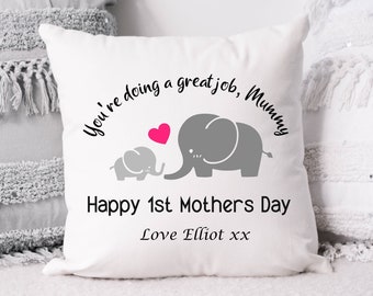 Mothers day gift, 1st Mothers day cushion, Personalised Cushion, Personalised Mothers day cushion, First Mothers day