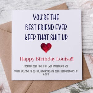 Beste Freundin/Mann/Frau/bester Freund Geburtstagskarte, Jahrestag Karte, lustige Ehepartner Karte, keep that shit up, bester Partner Karte, schrullig